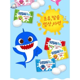 Kẹo Sữa Non CANXI Pinkfong Baby Shark Milk Kids cho bé từ 1 tuổi Hàn Quốc 3