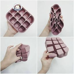 Khay trữ đông thực phẩm silicon cao cấp Bluemama cho bé và gia đình 3