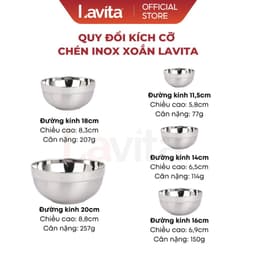 Tô chén bát inox kiểu dáng Hàn Quốc 2 lớp cách nhiệt ,Tô Chén inox cao cấp đủ kích cỡ 6