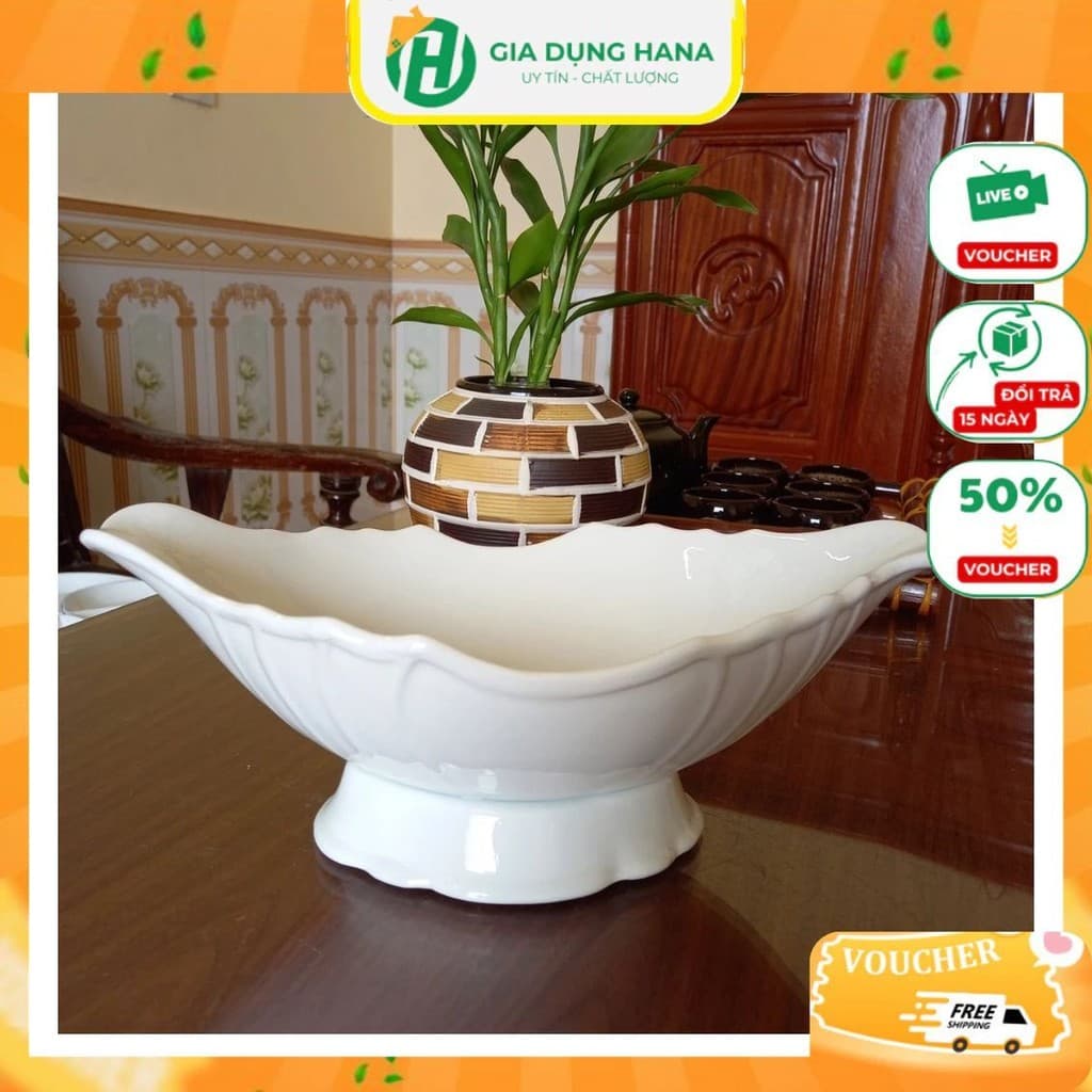 Bát thuyền đựng gà nhựa - Đĩa đựng gà cúng