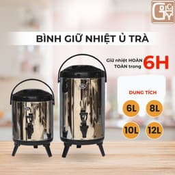 Bình ủ trà giữ nhiệt Inox 304 , bình đựng nước có vòi chuyên dụng tiện lợi 6 lít -12 lít 2