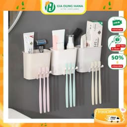 Kệ Nhựa Đựng Bàn Chải Đánh Răng Đa Năng Tiện Lợi Siêu Bền Đẹp 1