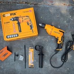 Máy khoan 13ly COOFIX CF-ID008 710W có chức năng khoan tường, bê tông, có chỉnh tốc độ tặng kèm 1 mũi khoan hãng 2