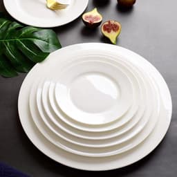 Tô Chén Đĩa Sứ Trắng Trơn Đủ Size ,Bát Đĩa Trắng Mộc Chất Liệu Gốm Sứ Bát Tràng 6