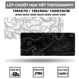 Lót chuột khổ cực lớn 1m4x70, 1m2x60, 90x40cm... chất liệu cao su thiên nhiên chống trơn trượt deskmat pad chuột XXL 1