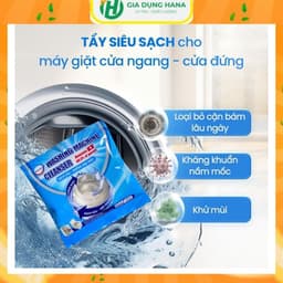 [MUA 2 TẶNG 2] Bột Vệ Sinh Lồng Giặt Gochy - Tẩy lồng giặt, Làm sạch máy giặt, khử khuẩn hiệu quả 1