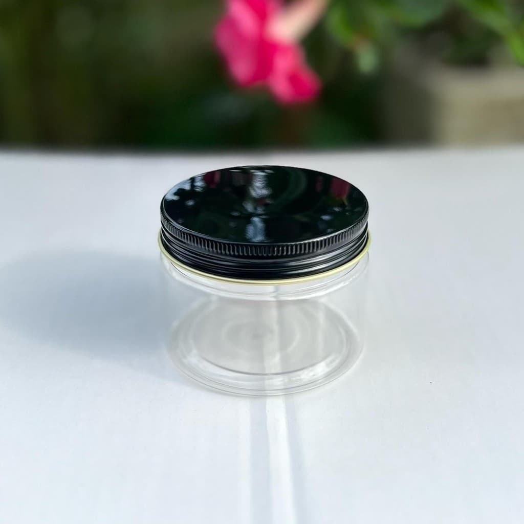 [Combo 20] Hủ PET 100ml Nắp Nhôm Đen - hủ loại 1 trong suốt - tặng nắp lót chống tràn