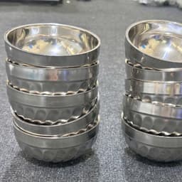 Tô bát chén inox kiểu xoắn 2 lớp cách nhiệt - nhiều size khác nhau 4