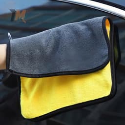 Combo 5 Khăn lau xe Microfiber 3m cao cấp không rụng lông, khăn lau ô tô, xe hơi, xe máy, chuyên dụng siêu thấm hút 7