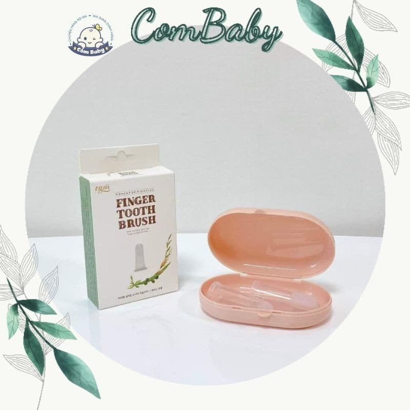 Bàn chải Rơ lưỡi SILICONE kèm cho bé từ 6m chính hãng TGM MADE IN KOREA