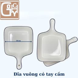 [HANA] Bộ Bát Đĩa 15 Trắng Viền Đen Gốm Sứ Ceramic Cao Cấp sang trọng cho gia đình,decor trang trí nhà ăn hiện đại 4