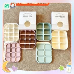 Khay trữ đông thực phẩm silicon cao cấp Bluemama cho bé và gia đình 2
