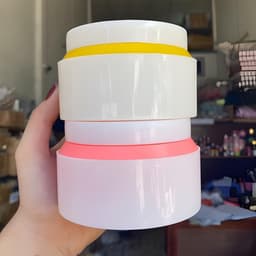 [Combo 10] Hủ nhựa 200gr - Hủ Viền (hủ rỗng - có nắp lót chống tràn) Đựng kem body 2