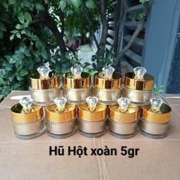 COMBO 10 HỦ FACE - 5GR - DÙNG ĐỂ ĐỰNG KEM FACE MẶT Nữ Chăm Sóc Da  Đựng Kem Face 1