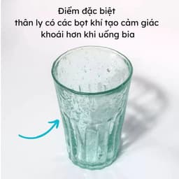 Bộ 6 Cốc Thủy Tinh Uống Bia Hơi Hà Nội, Cốc Thủy Tinh Cỡ Lớn 9