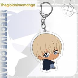 (mua 1 tặng 1) ( nhiều mẫu ) Móc khóa mica DETECTIVE CONAN Thám Tứ Lừng Danh hình in 2 mặt 4