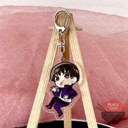 (mua 1 tặng 1) ( ÁP MẶT KÍNH ) Móc khóa JUJUTSU KAISEN Chú Thuật Hồi Chiến anime chibi mica trong acrylic xinh xắn 9