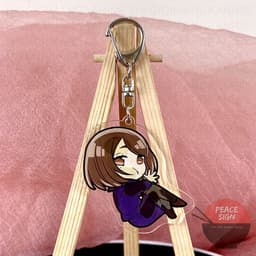 (mua 1 tặng 1) ( ÁP MẶT KÍNH ) Móc khóa JUJUTSU KAISEN Chú Thuật Hồi Chiến anime chibi mica trong acrylic xinh xắn 6