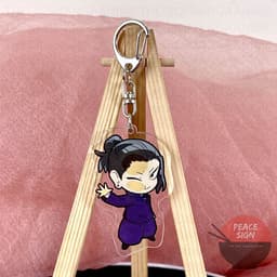 (mua 1 tặng 1) ( ÁP MẶT KÍNH ) Móc khóa JUJUTSU KAISEN Chú Thuật Hồi Chiến anime chibi mica trong acrylic xinh xắn 7