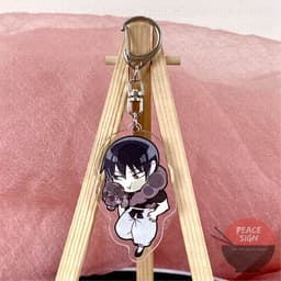 (mua 1 tặng 1) ( ÁP MẶT KÍNH ) Móc khóa JUJUTSU KAISEN Chú Thuật Hồi Chiến anime chibi mica trong acrylic xinh xắn 4