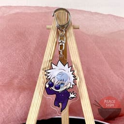 (mua 1 tặng 1) ( ÁP MẶT KÍNH ) Móc khóa JUJUTSU KAISEN Chú Thuật Hồi Chiến anime chibi mica trong acrylic xinh xắn 2