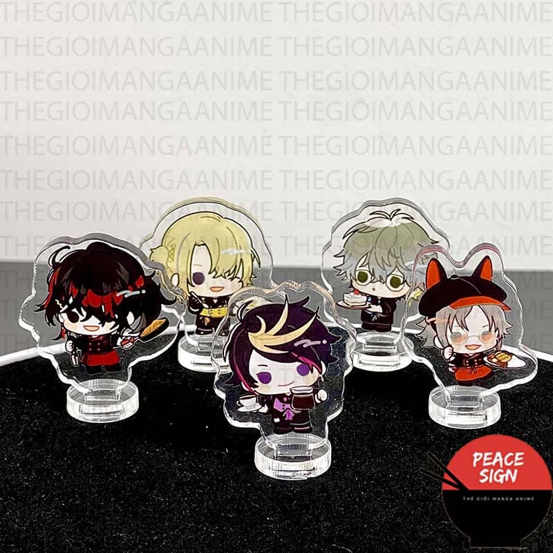 (mua 1 tặng 1) (3CM) Mô hình Standee LUXIEM ver ĐẦU BẾP Vtuber Nijisanji tượng anime mica chibi vox mysta ike shu luca
