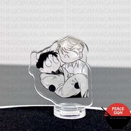 (mua 1 tặng 1) (3CM) MÔ HÌNH ROSES AND CHAMPAGNE Hoa Hồng và Rượu Vang BL acrylic anime mica chibi trang trí trưng bày 3