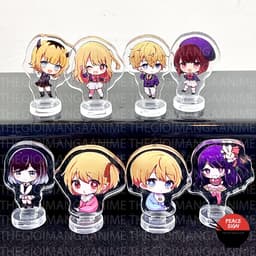 (mua 1 tặng 1) (3CM) Mô hình standee mini OSHI NO KO Đứa Con Của Thần Tượng acrylic anime mica chibi trang trí dễ thương 1