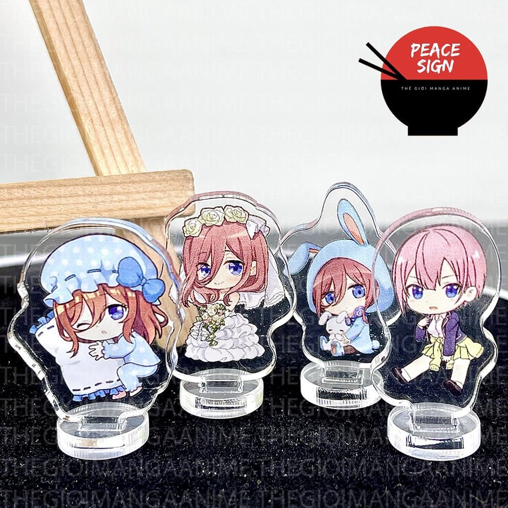 (mua 1 tặng 1) (3CM) Mô hình standee Gotoubun No Hanayome Nhà Có Năm Nàng Dâu nhiều mẫu chibi arcylic anime tiện lợi