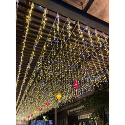 Đèn Led Mành Thả Rủ 6M 24 Sợi, 8m 32 sợi. 12 m 48 sợi  – Trang Trí Cafe, Ban Công, Tiệc Cưới 8