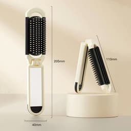 Lược chải tóc gấp gọn kèm gương 2 trong 1 đính Nơ Cừu siêu dễ thương 9