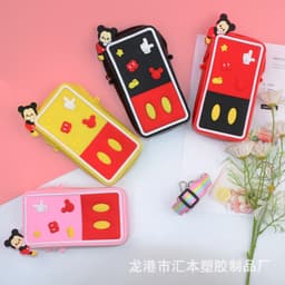 [Trung, vừa điện thoại] Túi đeo chéo silicon pop it hình mickey thời trang đựng bao lì xì, điện thoại, làm quà tặng 1