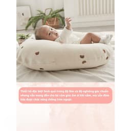 Gối đệm chống trào ngược cho bé gối chống trào ngược cho trẻ sơ sinh tặng kèm gối nhỏ cho bé gối chống trào 6