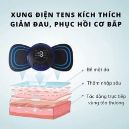 Miếng Dán Massage Xung Điện Máy Massage Toàn Thân 10 Chế Độ Giảm Đau Nhức Hiệu Quả 4
