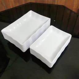 Combo 5,10 Đĩa nhựa phíp chữ nhật hàng cao cấp Việt Nhật Đĩa đựng hoa quả, bánh kẹo thực phẩm bền đẹp 4
