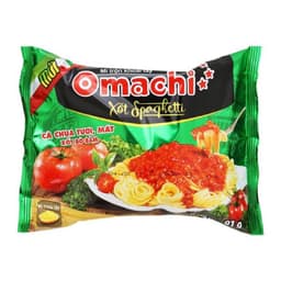 Combo 5 Gói Mì Tôm Omachi Xốt Bò Hầm, Sườn Hầm, Spaghetti, Tôm chua cay 80g 2