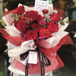 Giấy lưới vuông caro 5 yard gói hoa nhiều màu 2