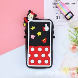 [Trung, vừa điện thoại] Túi đeo chéo silicon pop it hình mickey thời trang đựng bao lì xì, điện thoại, làm quà tặng 5