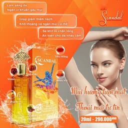 Xịt toàn thân, khử mùi nam nữ Scandal, Aqva 20ML - Cam kết chính hãng 3