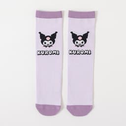 Tất Vớ cotton Cổ Cao Đùi Họa Tiết Hoạt Hình Kuromi Nhật Dễ Phối Đồ Cho Bé Gái te48 { V313 } 8