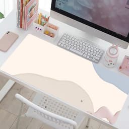 Tấm Lót Chuột Và Bàn Phím Bằng Da Không Thấm Nước Chống Trượt Phong Cách Bắc Âu 9