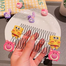 Sét 5 XƯỢC TÓC CHỐNG RỐI TÓC, DẠNG LÒ XO CHO BÉ HÌNH CON VẬT 2