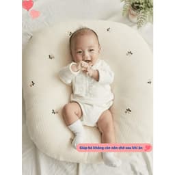 Gối đệm chống trào ngược cho bé gối chống trào ngược cho trẻ sơ sinh tặng kèm gối nhỏ cho bé gối chống trào 3