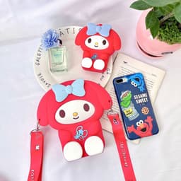 [Lớn, vừa điện thoại] Túi đeo chéo silicon hình my melody làm quà tặng bạn gái đựng bao lì xì, mỹ phẩm, thời trang 6