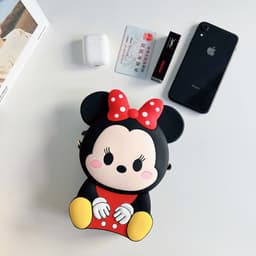 [Lớn, vừa điện thoại] Túi xách đeo chéo silicon hình mickey minnie thời trang dễ thương làm quà tặng 5