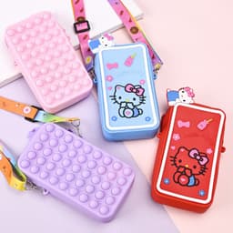 [Tổng hợp] [Trung, vừa điện thoại] Túi đeo chéo silicon pop it thời trang đựng bao lì xì, điện thoại, làm quà tặng 2