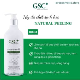 {Sản phẩm chiết} Tẩy da chết mặt, tdc sinh học làm mềm, mịn GSC Natural Peeling 50ml 3