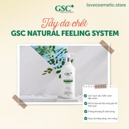 {Sản phẩm chiết} Tẩy da chết mặt, tdc sinh học làm mềm, mịn GSC Natural Peeling 50ml 5