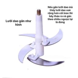 Máy Xay Đa Năng, Xay Thịt, Rau Củ Qủa, Dung Tích 2L, Cối Inox304 Bền Bỉ, Lưỡi Thép Không Rỉ 6