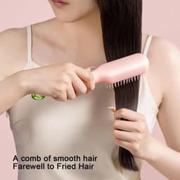BOOCEAN Lược Chải Tóc Tự Làm Sạch, Lược Chống Tĩnh Điện ABS Magic Có Thể Thu Vào, Quà Tặng Làm Mịn Tự Làm Sạch Lược Làm Tóc 3